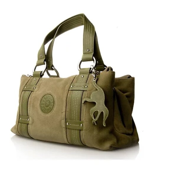 Kipling Handbags - Kipling Sophie Green Bag Purse Top Handle Satchel Shoulder Bag NEW NWT